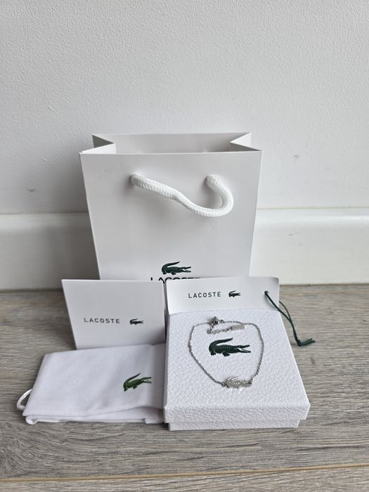 Bratara Lacoste - 21cm - Argintiu