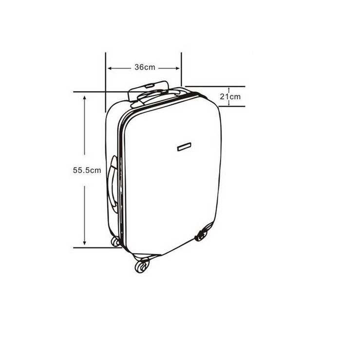 Куфар с колелца Mercado Тrade, 58л., Розов