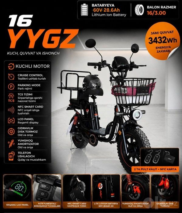 elektro velosiped monster 48v 60v