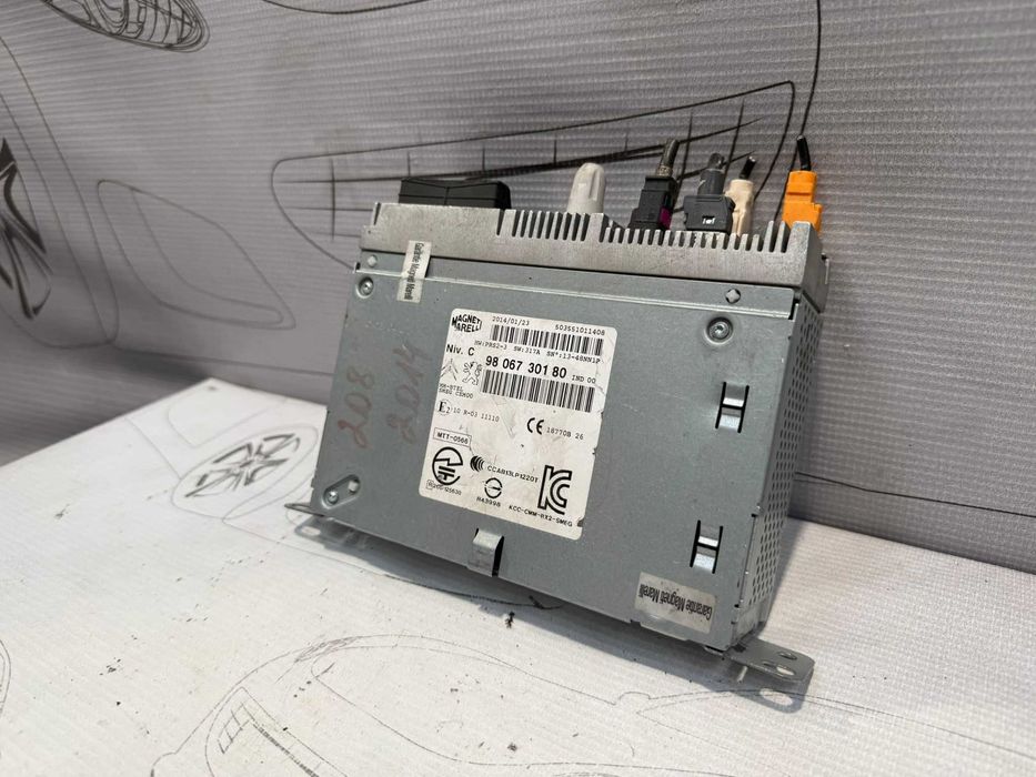 Unitate multimedia / Navigație (SMEG) Peugeot 208 I 9806730180 2013 / [2012-2019] / (5C3)