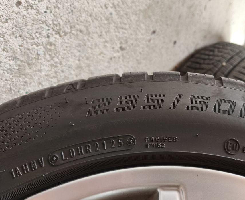 Roti jante originale Mercedes GLK cu anvelope Falken EuroALL Season AS220 PRO 235 50 17 DOT 2025