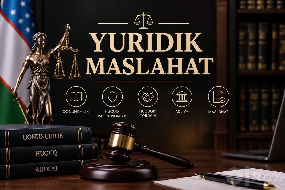 Bepul va sifatli huquqiy yuridik yordam va maslahat beramiz.