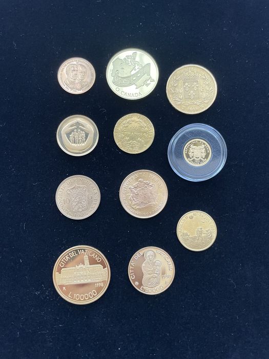 Златна монета, различни карати и тежина!