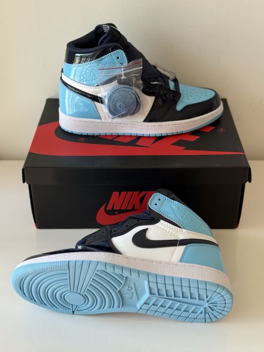 Air Jordan 1 Retro UNC Patent Verificare Colet Full Box marimi 35,5-45