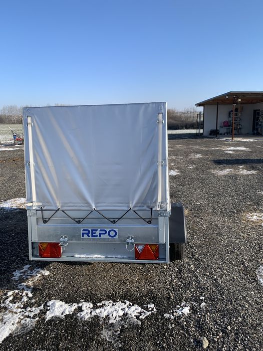 Remorca 750 kg Valahia Zefir Eco 210x115x115 cm cu Sasiu Ranforsat