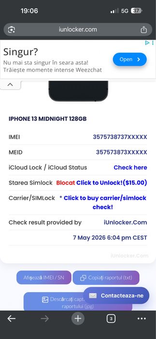 iPhone 13 albastru 128gb
