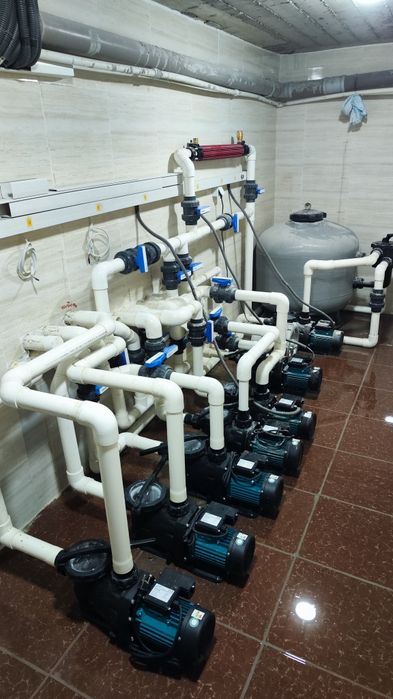 Установка фильтров,насосов для бассейнов.
