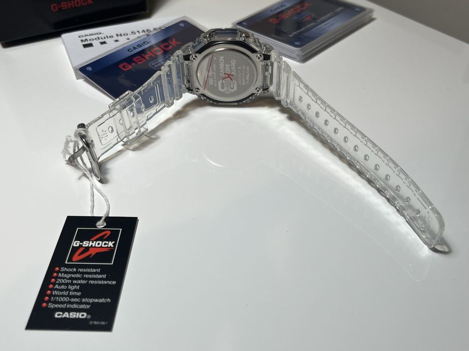 Ceas Casio G-Shock GA-2100BM-7A2 „CasiOak” - Transparent / Cadran Albastru