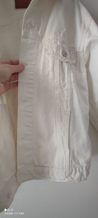 Бяло дънкено яке Zara