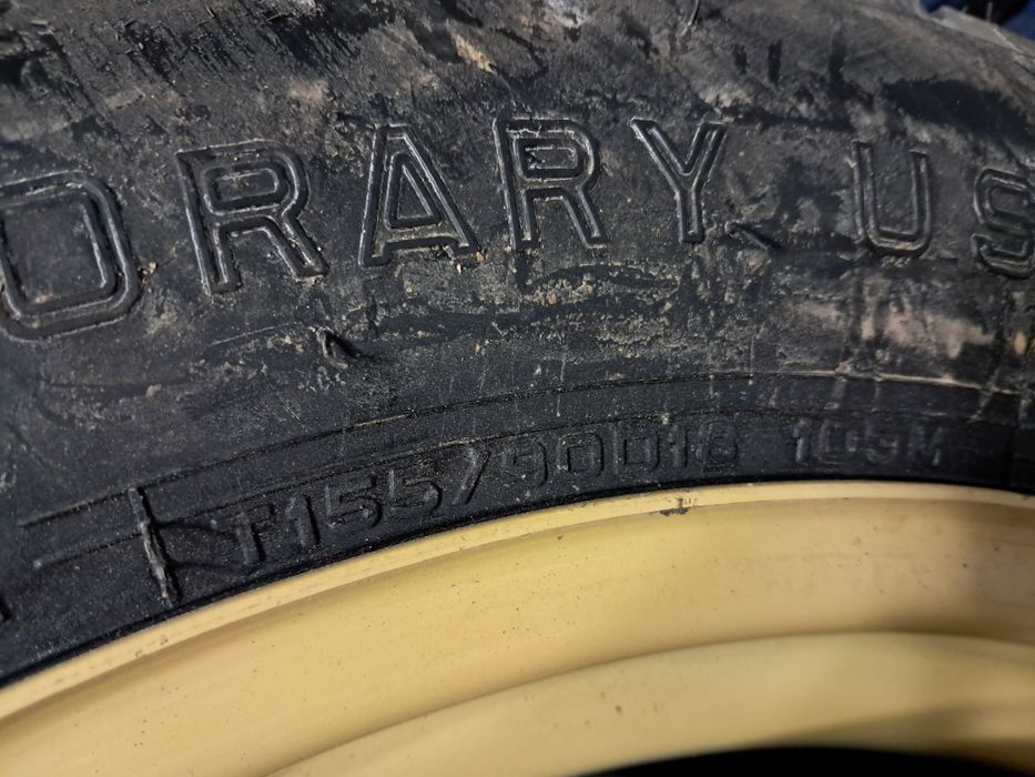 Резервна гума патерица 5×114.3 за  Mazda, Toyota,  Hyundai, Kia, Honda и др.