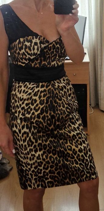 Рокля с анималистичен принт