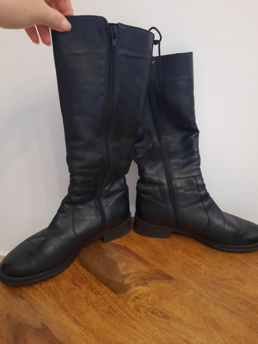 Vand cizme din piele imblanite