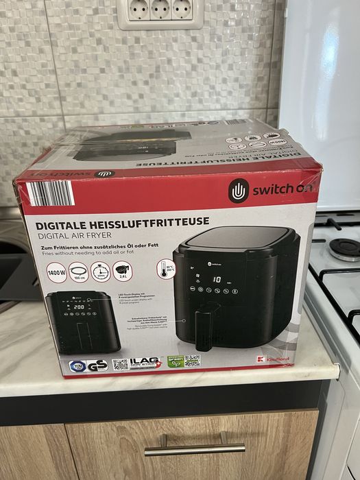Friteuză cu aer cald Air Fryer Switch On 1400W, 2.4L, digitală