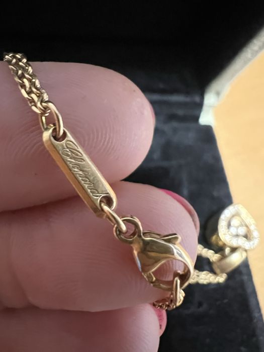 Золотая церочка с подвеской Chopard