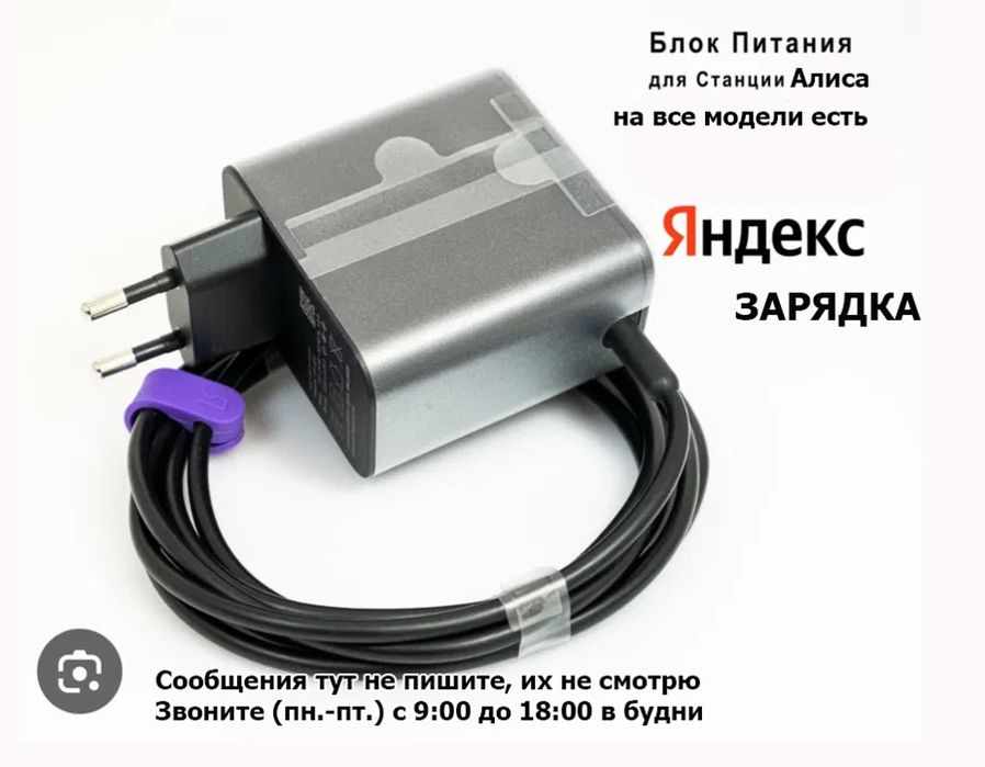 на Алису - - зарядка, блок питания.