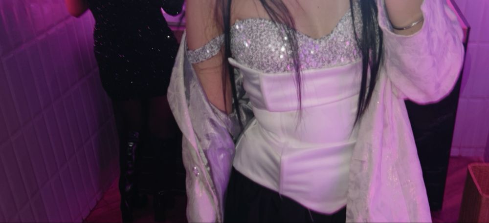 Корсет белый вечерний