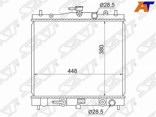Радиатор Nissan March