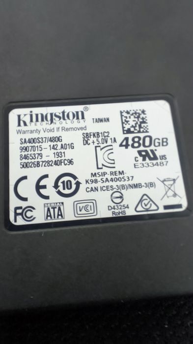 SSD sata3 Kingston a400 480 gb
