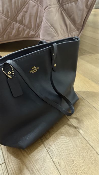 Coach Сумка синяя кожа