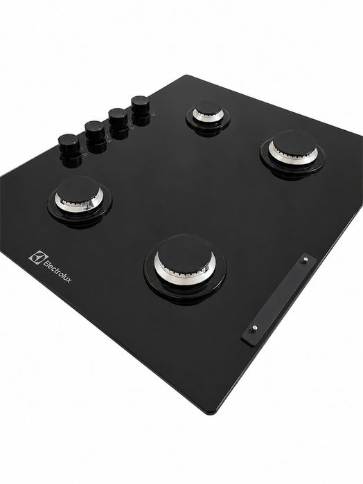 Aragaz, Plita incorporabila pe gaz Electrolux KGG6437K, sticla neagra, 60 cm