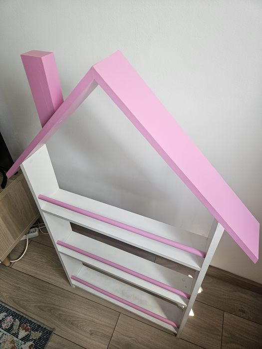 Raft Casuta Roz Biblioteca Toddler