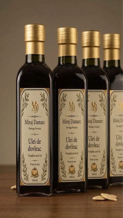 Ulei de Dovleac Proaspăt Presat la Rece – 100% Natural – Preț de Producător