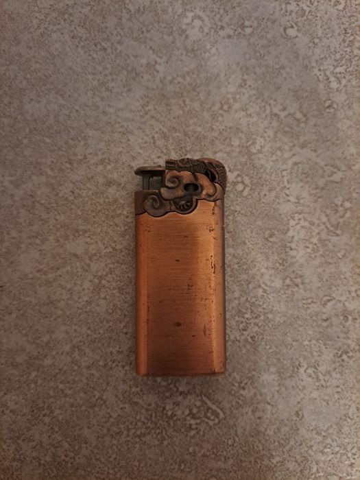 Bricheta colectie bronz / cupru gravata imagine și text Dragon