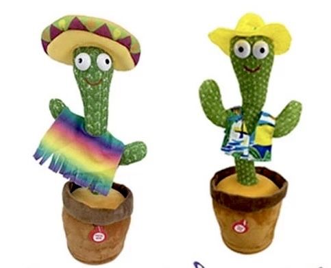 Танцуващ кактус с дрехи/Повтарящ кактус/Magical cactus/Singing cactus/