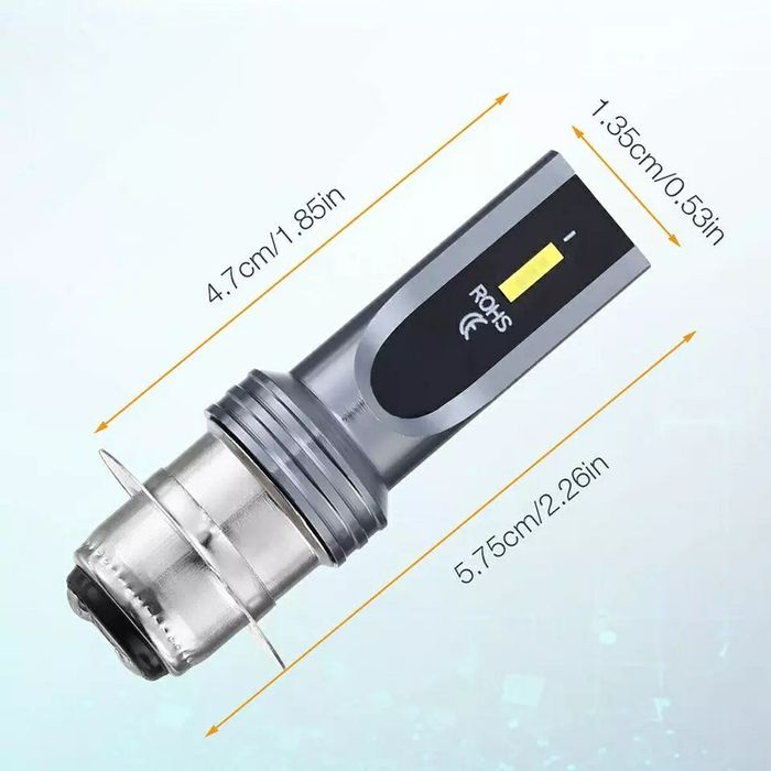 Set Două Becuri Led Cree H6-P15D Moto,Scuter,ATV 50W/10000Lm/6000K