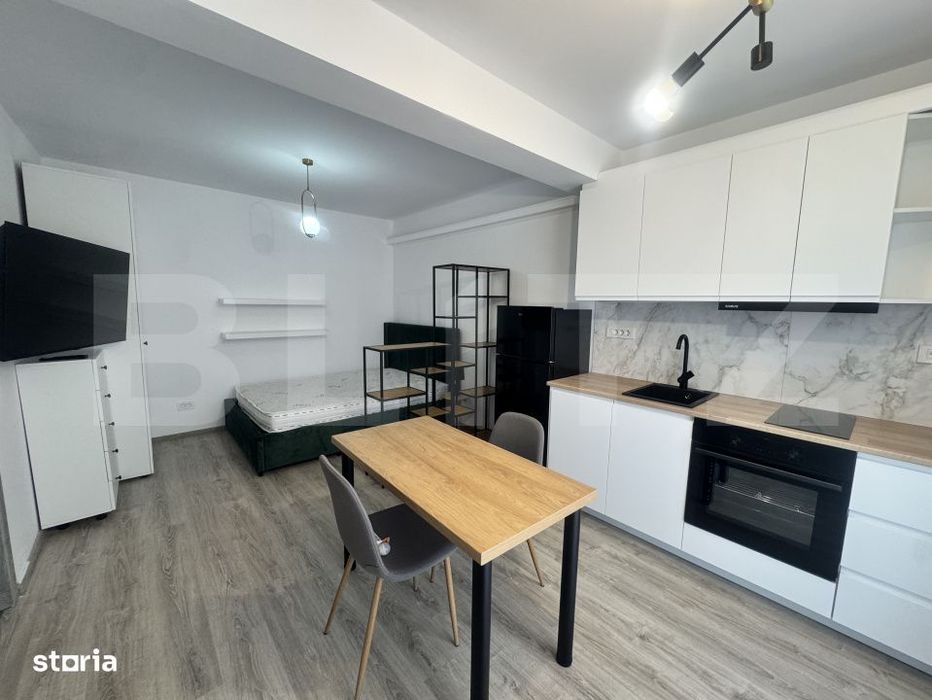 Garsoniera de inchiriat, in bloc nou