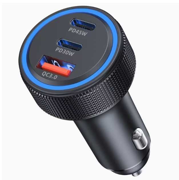 Адаптер зарядно за кола с 3 порта