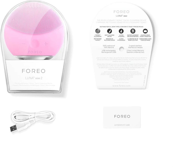 Почистваща електрическа четка за лице FOREO LUNA mini 2 розова