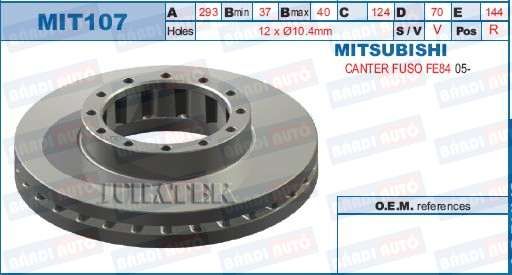 Disc frana spate Mitsubishi Canter