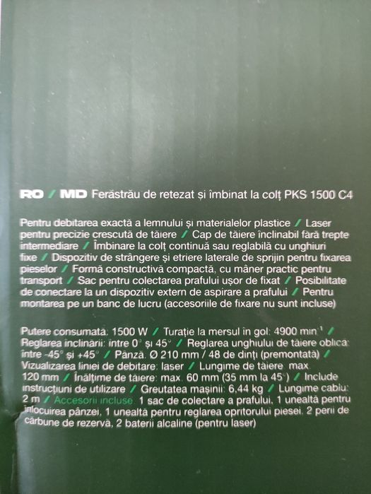 Fierastrau circular electric  Parkside 1500 W