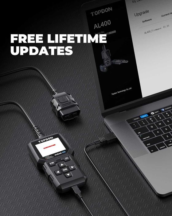 Автодиагностика Topdon ArtiLink 400 OBD обд OBD2 диагностичен инструмент диагностика