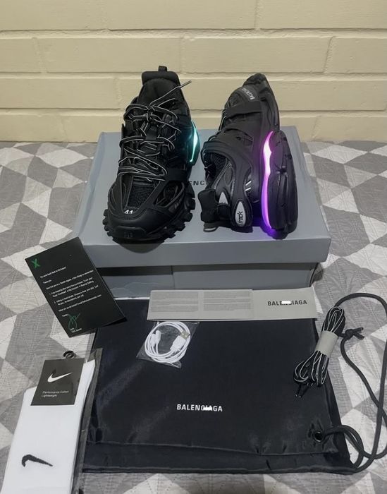 Adidasi balenciaga track led black