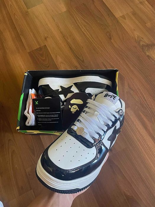 Bape Sta Patent Leather (Black&White)