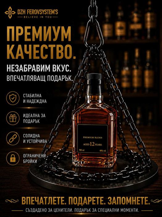 Левитиращи настолни и висящи стойки за бутилки