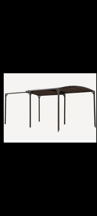 Pergola sau Carpot, structură metalica de gradina , acoperis retractabil, 3x3/5.35 m