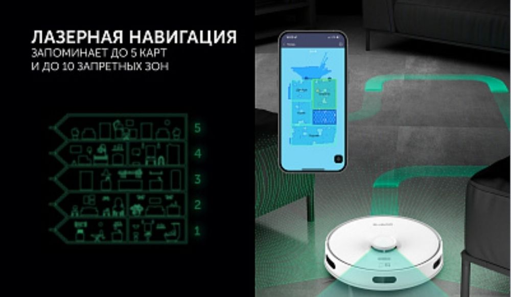 Polaris Робот пылесос PVCR 5005 Wi-Fi IQ Home