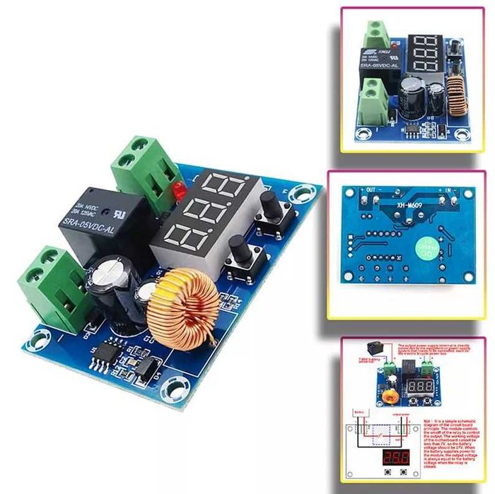 Modul protectie descarcare acumulator auto 12 24 36V auto cutoff