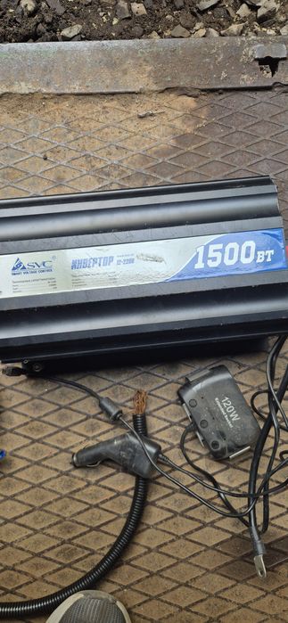 автомобильный инвертор SVC 1500VA (12V-220V) + полный комплект п