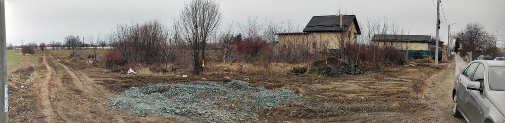 Teren de colț 1715mp, construibil, Jilava, utilități