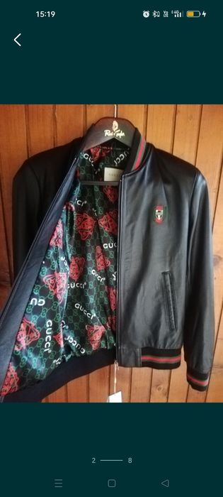 Geacă nouă Gucci S piele naturala bărbați