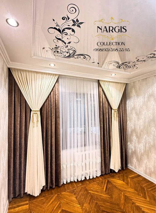 Uyingizga va ofisingizga mos eng chiroyli pardalarni tikib beramiza