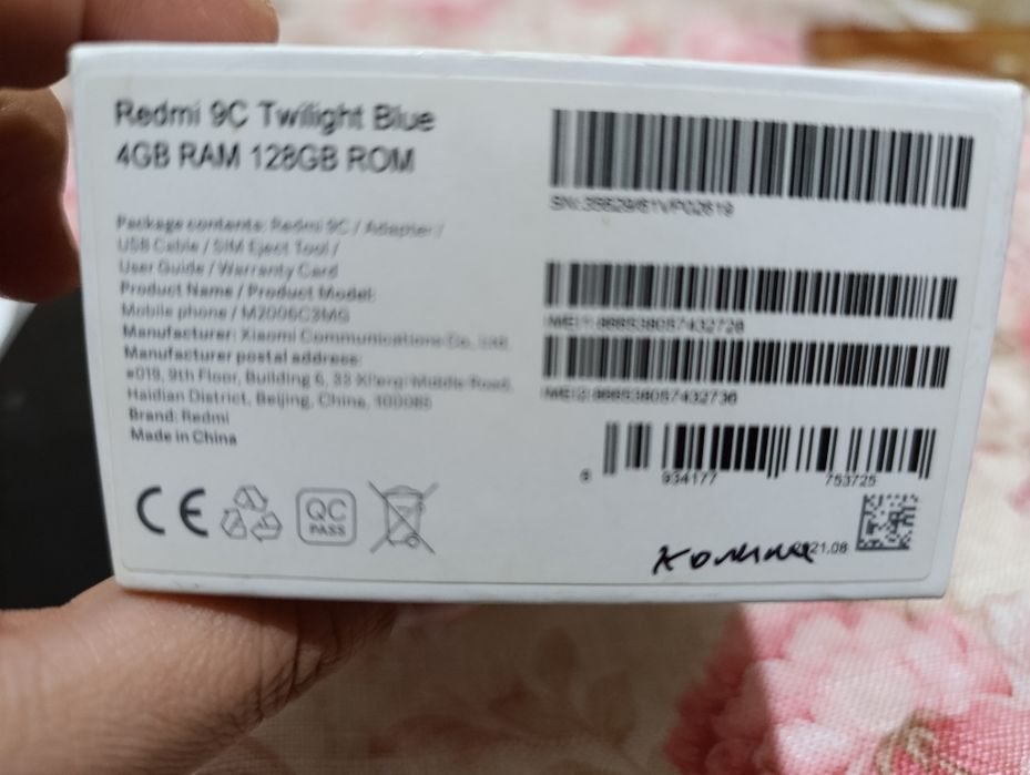 Redmi 9C blue 4/128. Sotiladi