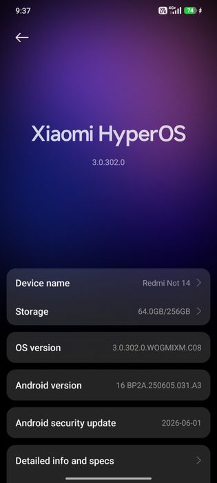 Redmi note 14 8/256 gb yangidek 1.7 mln