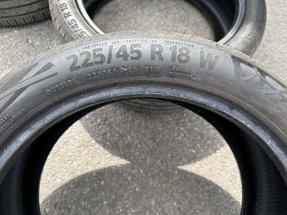 Летни гуми 225/45R18 Continental хомологация за Мерцедес МО ДОТ: 1422 MO хомологирани за Mercedes Benz 225-45Р18 18 цола