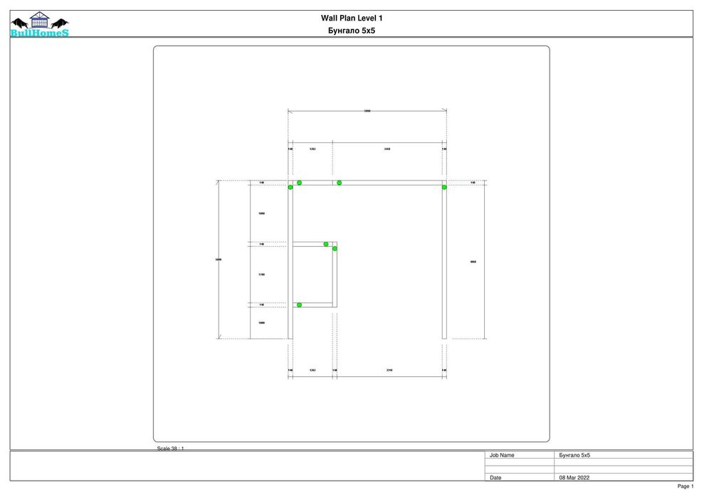 Бунгало, Къща, Къщи, Фургони, Офис Контейнери, Гаражи 20м2 - 5м х 4м