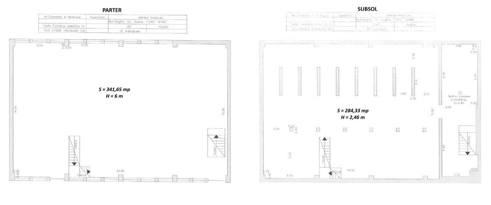 Spațiu comercial 625 mp – vânzare / închiriere – zonă centrală Reghin